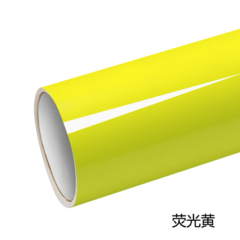 Película fluorescente Xinlang, adhesivo instantáneo para decoración de carrocería de coche, película con letras decorativas, adhesivo fluorescente autoadhesivo.