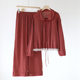 Sweet Floral Pajamas suit Women's Spring and Autumn New Lace Long Sleeve Trousers Pajamas Red Brocade Qimeng Home Clothes