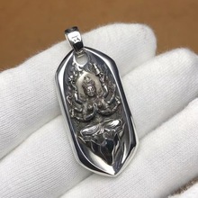 八大守护神 999纯银本命佛吊坠男女款十二生肖属相项链阿弥陀佛