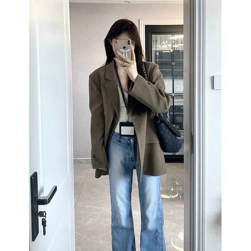 设计感西装外套女春春年新款小个子休闲通勤小西服设计感小众|undefined