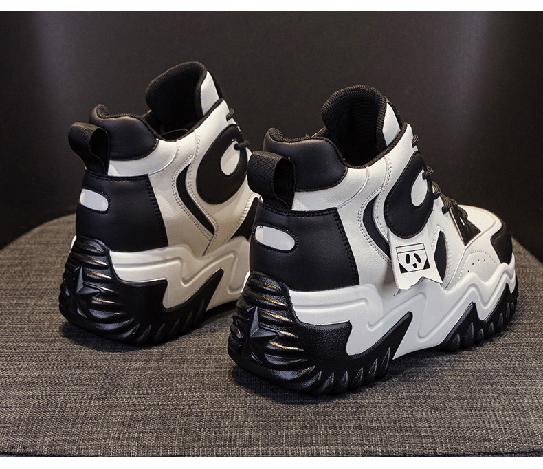 Giày sneaker nữ đế dày tăng chiều cao phong cách dad shoe mùa thu 2026 — M2503 Màu nâu, M2503 màu đen, M2503 màu xanh lam chi tiết 29
