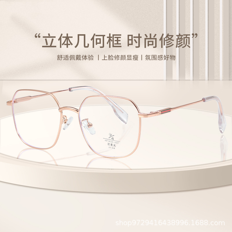 Large frame thin metal spectacle frame I...