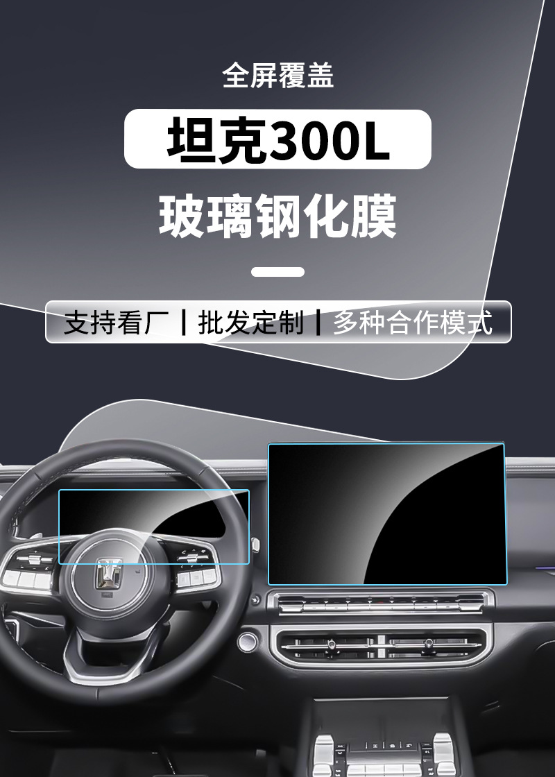Stable Factory 26 Models Tank 300L Hi4-T/Z Instrument Navigation Screen Tempered Film Interior Protective Film