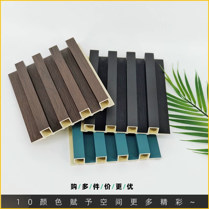 Экспортная стеновая панель WPC «Великая стена» из бамбукового древесного волокна, полая/сплошная, для ТВ-зоны, модная, для внутренней отделки, быстрая установка