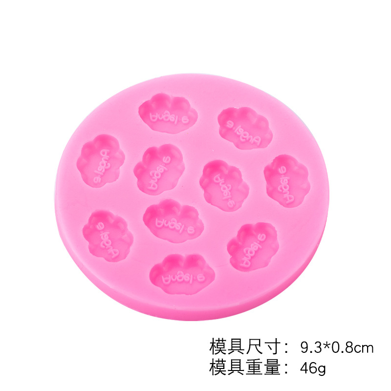 Multi-enlace Ángel carta Ángel nube molde de silicona Fondant chocolate accesorios para hornear molde de arcilla epoxi