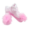 Children's brand cute lace autumn tights with bow for princess, socks, European style