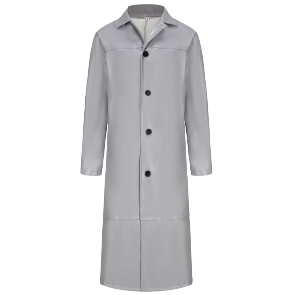 Hett säljande vindjacka, herrjacka med förlängd PU-effekt, slim fit, trendig läderjacka_voghion.com