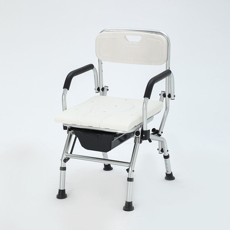 Silla de Baño Portátil de Aleación de Aluminio Plegable Antideslizante para Baño image 13