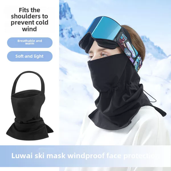Winter ski mask female face protection windproof cold face towel riding mountaineering warm face cover neck protection windproof scarf cover male