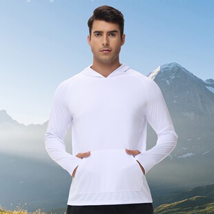 2025 Men's Sun Protection Clothing Lightweight Stretch Sports Men's Tights Two-Piece Set Cross-Border Internet Celebrity Live Broadcast Wholesale