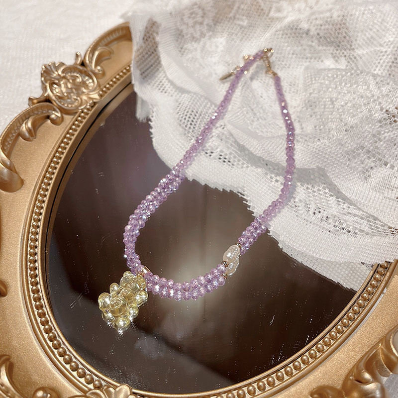 18g Weight Beaded Pendant Material Pendant Necklace Classification Beaded Chain Material 1 Piece Quantity Holiday, Daily Occasion Beaded Material Bear Pattern Women's Gender Cute, Sweet Style Cute Sweet Bear Beaded Wholesale Pendant Necklace 14