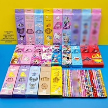 3334卡通铅笔12支盒装小学生HB带橡皮擦铅笔儿童礼品画笔批发