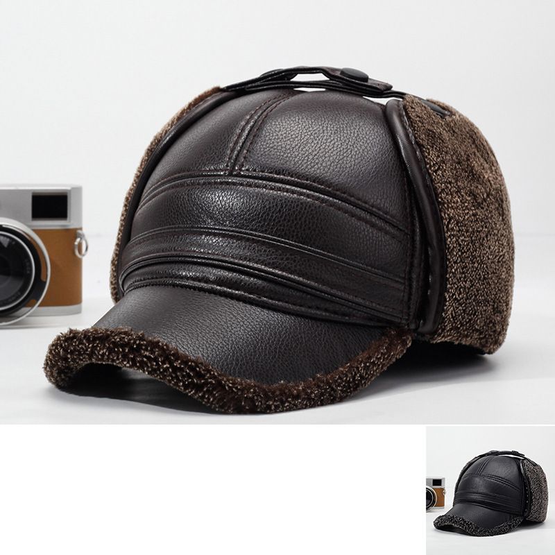 Arctic Velvet Winter Middle-aged and Elderly Dad Lei Feng Cap Men's Winter Ear Protection Warm Old Man Cap Winter Hat Arctic Velvet Winter Middle-aged and Elderly Dad Lei Feng Cap Men's Winter Ear Protection Warm Old Man Cap Winter Hat