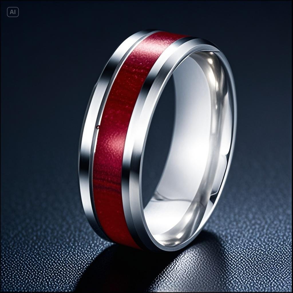 Men's retro ring stainless steel