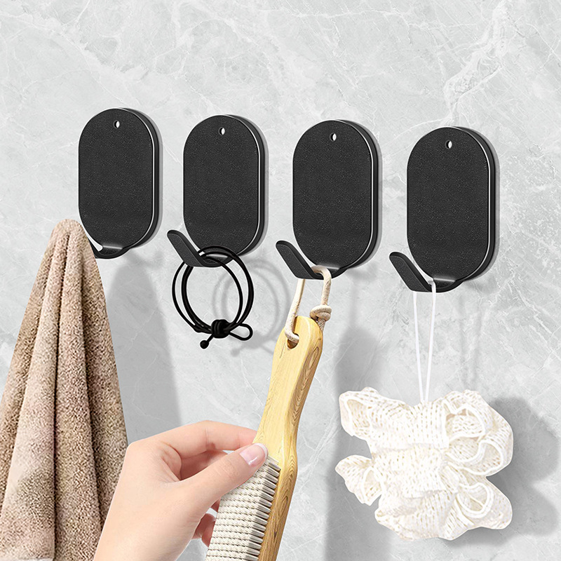 Stainless Steel Hook 5 Pack Strong Adhesive Punch-free Kitchen Door Wall Hanging Seamless Wall Key Adhesive Stainless Steel Hook 5 Pack Strong Adhesive Punch-free Kitchen Door Wall Hanging Seamless Wall Key Adhesive