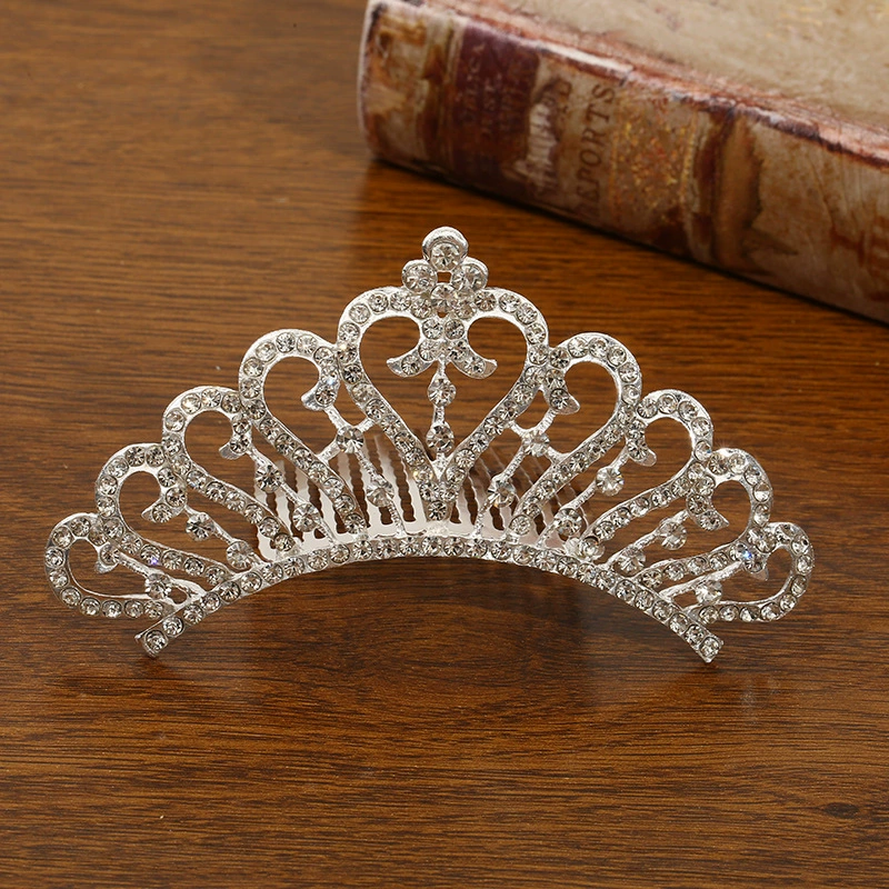 Детская металлическая тиара princess, блестящие стразовые ободки для волос, подарок на день рождения, несколько стилей