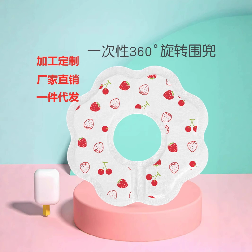 Оптовая продажа, 10 штук в упаковке, детские одноразовые детские полотенца для слюны, экспортные нагрудники, водонепроницаемые и маслостойкие одноразовые нагрудники