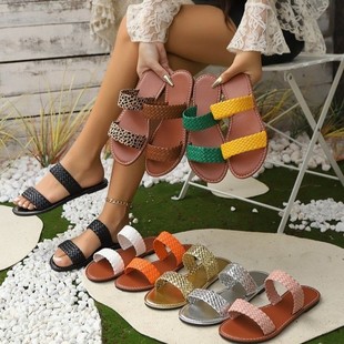 �W����a��ЬŮ2025�ļ��¿��Ůʿ��Ь�⴩ɳ������Ьslippers