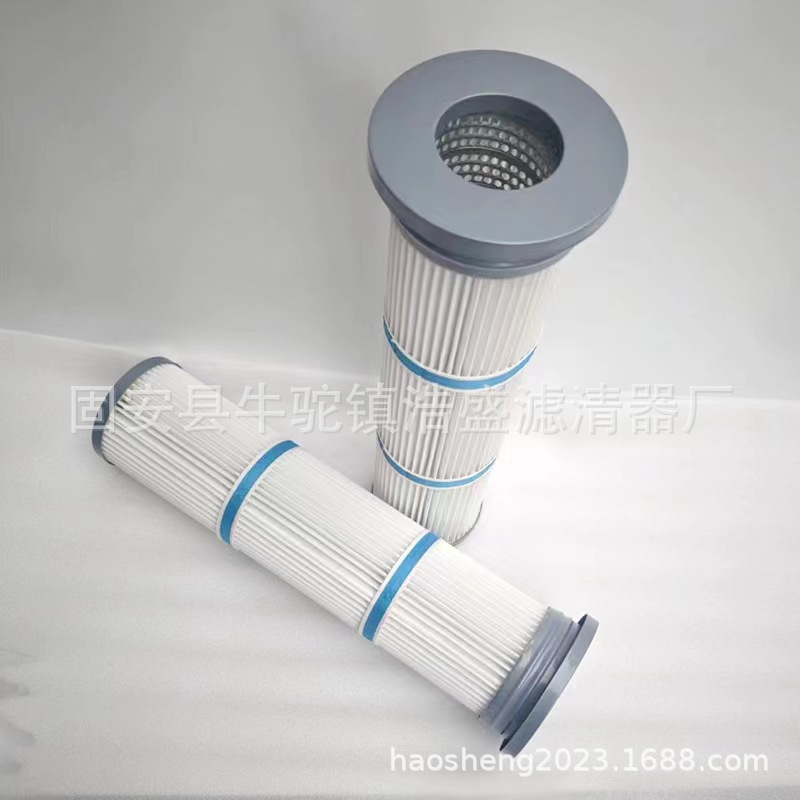 花板孔下压滤筒硅橡胶密封垫不锈钢除尘滤芯螺纹不锈钢除尘滤筒.
