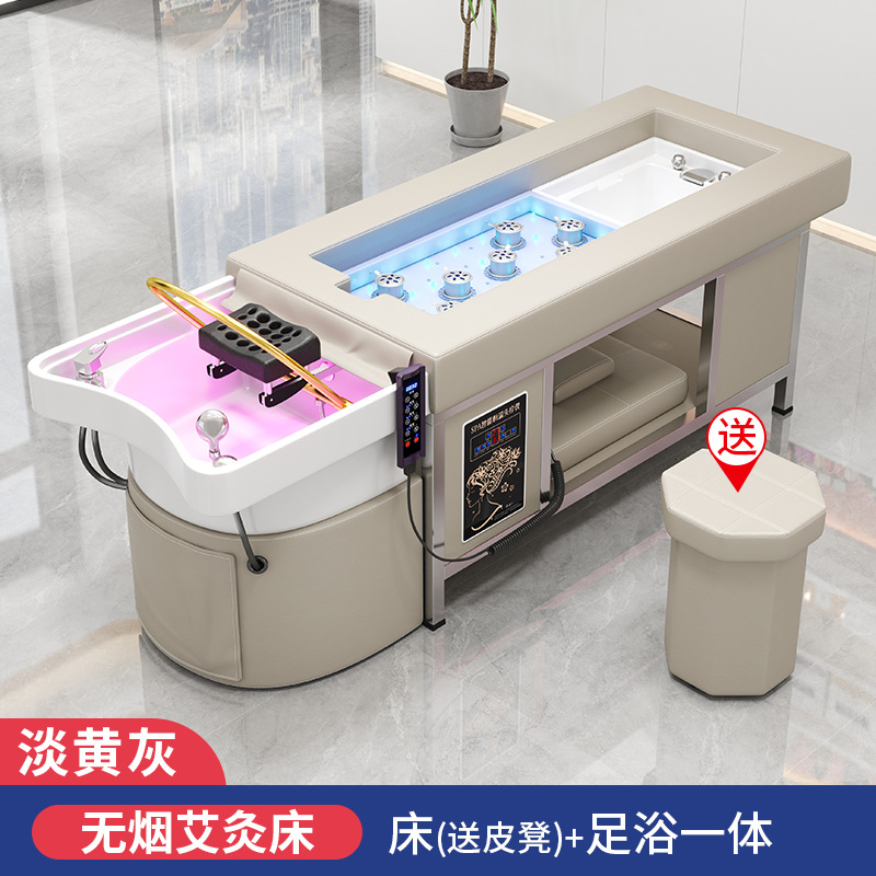 Gris amarillo claro + circulación de agua