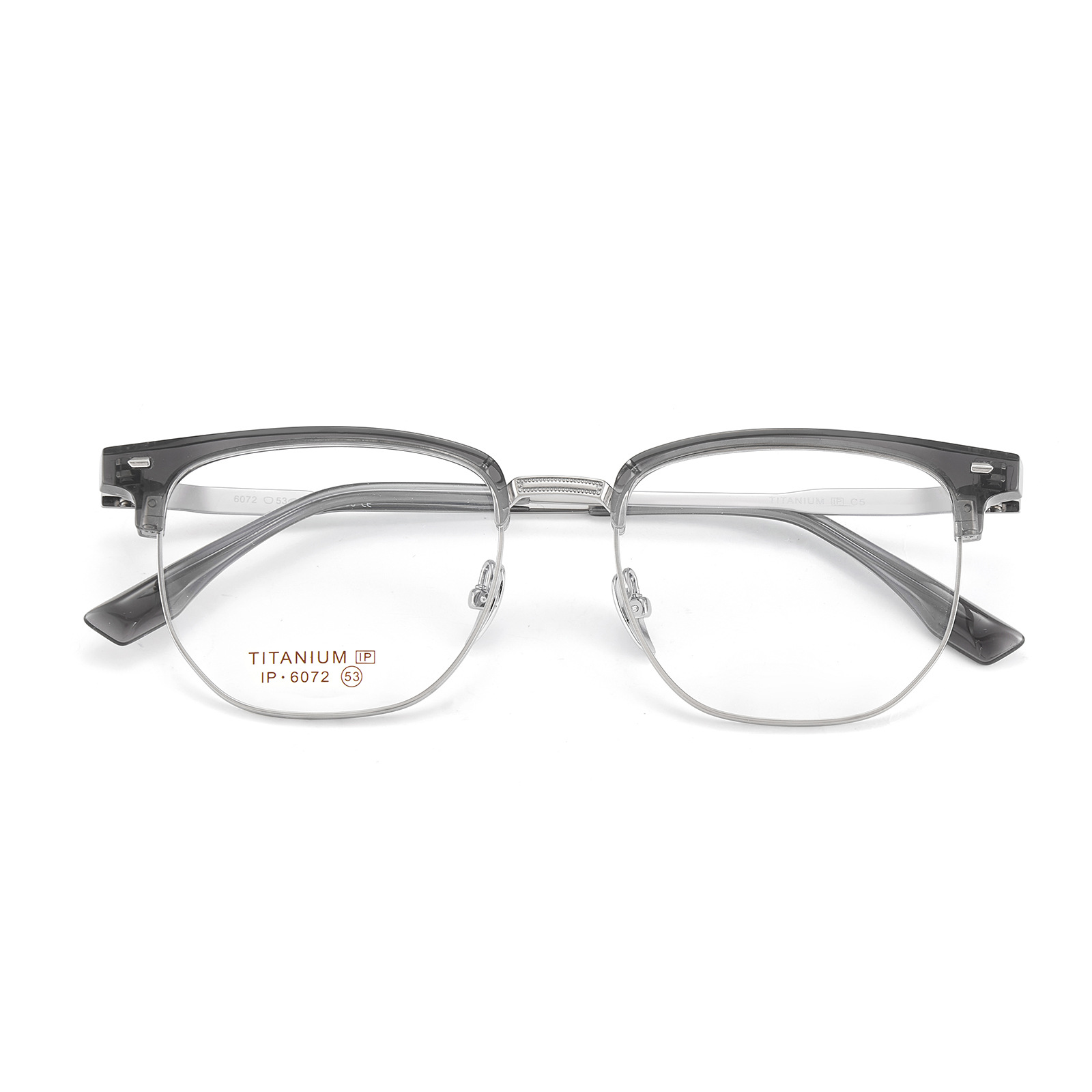 Moda todo partido de moda TR puro titanio ceja gafas marco gran marco adelgazante vacío IP galvanoplastia gafas para Danyang lote