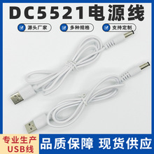 USB轉DC5521電源線台燈充電線直流音叉電源線 5V2A純銅線
