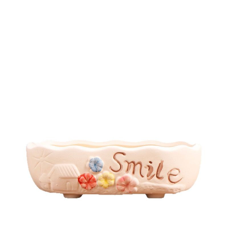 Placa larga, maceta carnosa, cerámica, precio especial, balcón doméstico, terracota, cerámica pequeña, lavabo especial, liquidación al por mayor