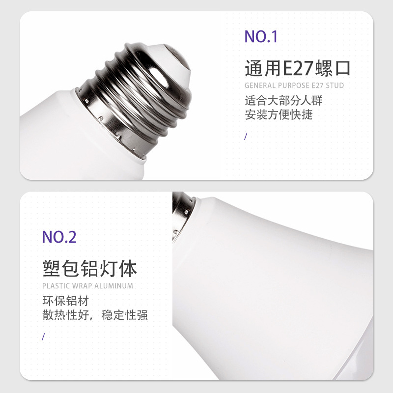 LED lámpara de ahorro de energía doméstica luz cálida blanca y amarilla súper brillante E27 tornillo de dos colores lámpara de vela ajustable lámpara eléctrica lámpara de ahorro de energía