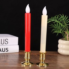 厂家直发长杆电子led蜡烛灯无烟仿真火蜡烛教堂婚礼节日场地气氛