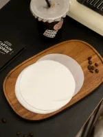 Кофе, чай с молоком, герметичная круглая силиконовая масляная бумага, одноразовая упаковка на вынос, герметизирующая чашка, маслостойкая прокладка для напитков с защитой от перелива