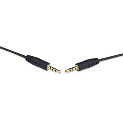 Wholesale 3.5mm 4-core public-to-public recording line AUX four-section shielded stereo earphone cable audio extension cable
