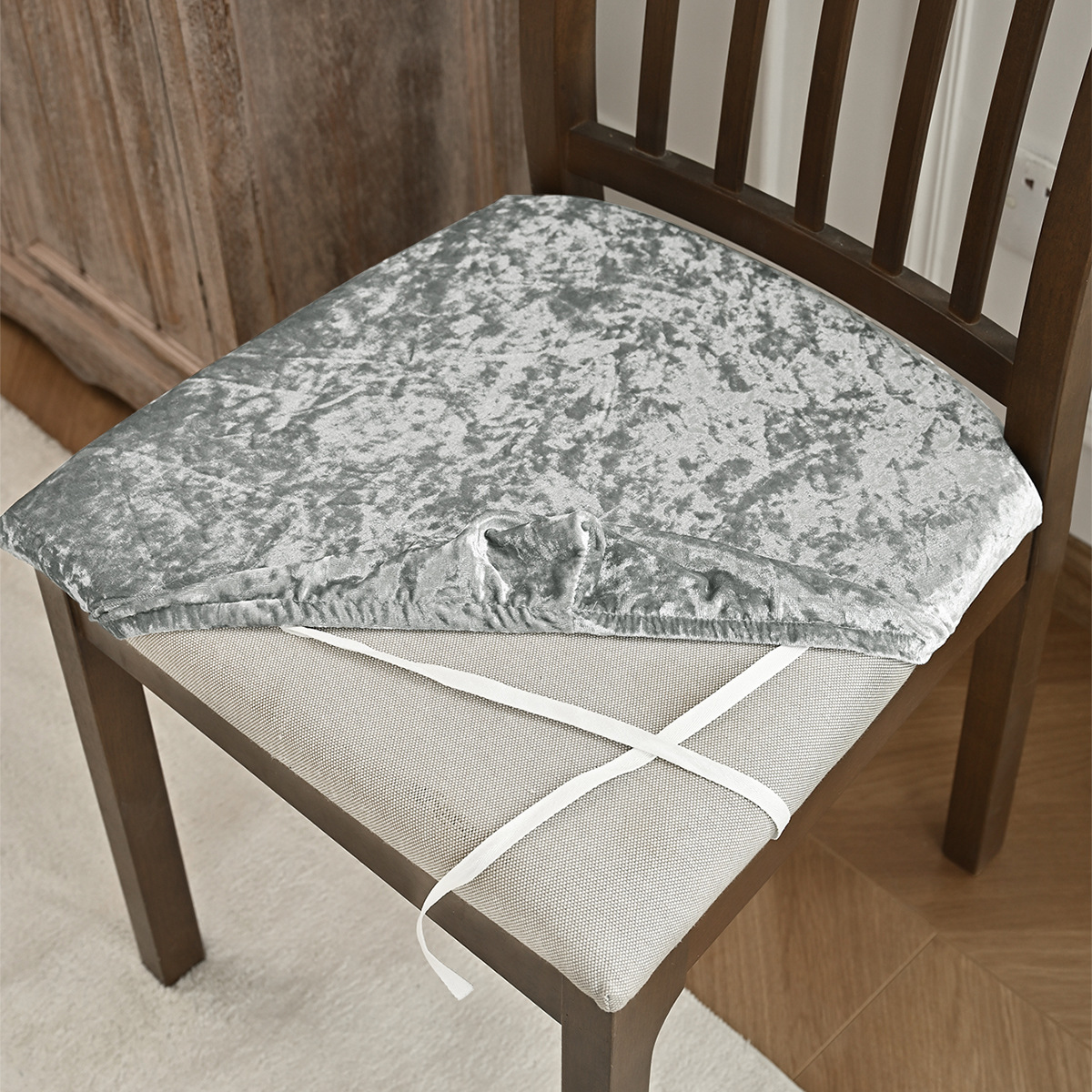 Nuevo estilo transfronterizo, funda de banco de diamantes de oro elástico, funda de asiento, correa general con cuerda, funda de superficie de asiento TEMU Spot