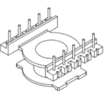 EQ25高频骨架变压器骨架滤波器骨架可配套磁芯立式5+5