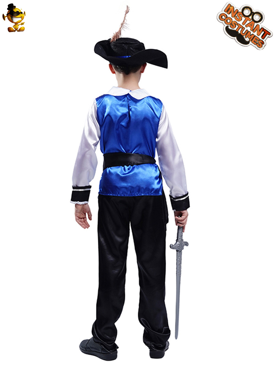 Transfronterizo de Halloween Cosplay traje de la etapa traje de niño pequeño traje de mosquetero