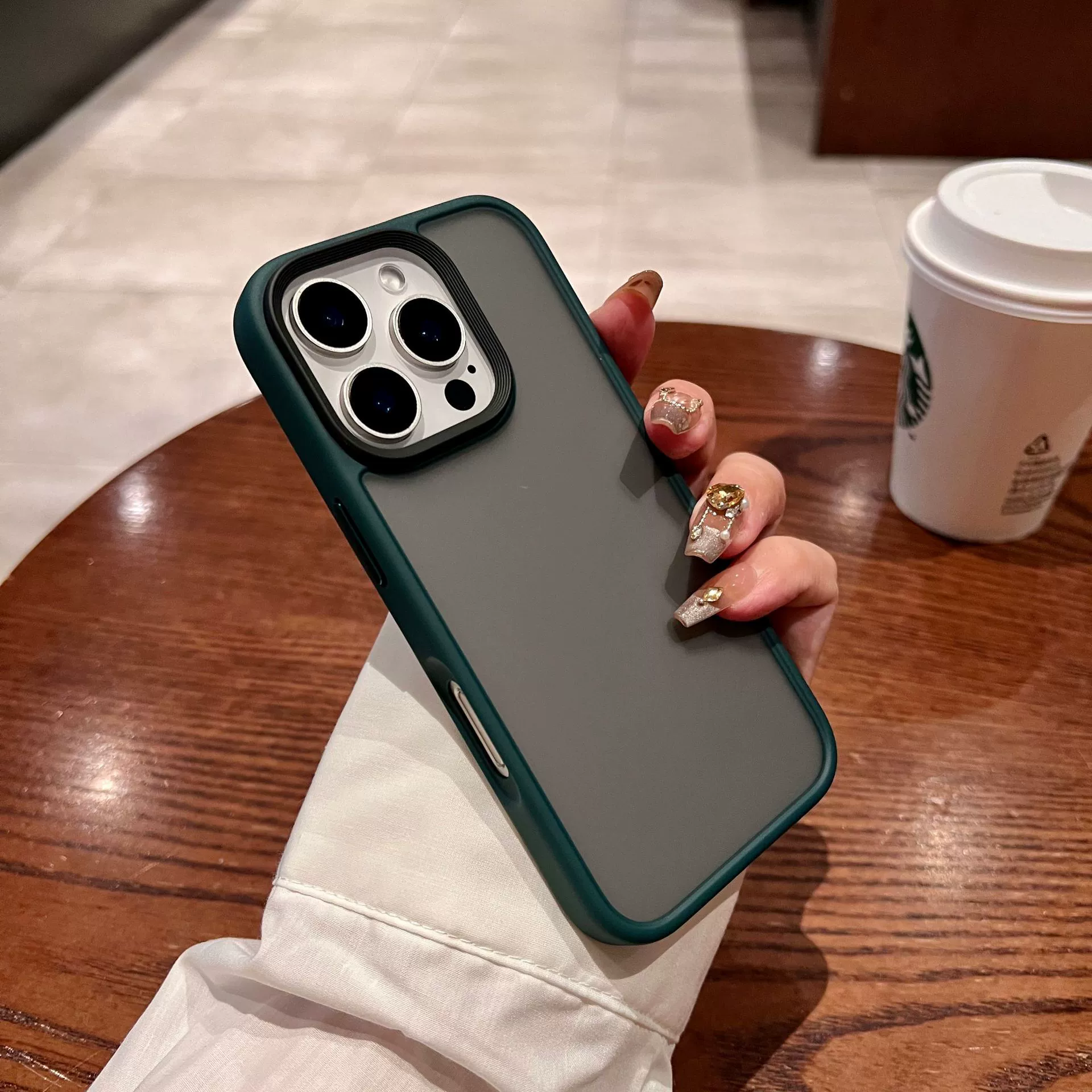 Apple iPhone 16 классический матовый чехол для телефона, совместим с Pro, защитный чехол