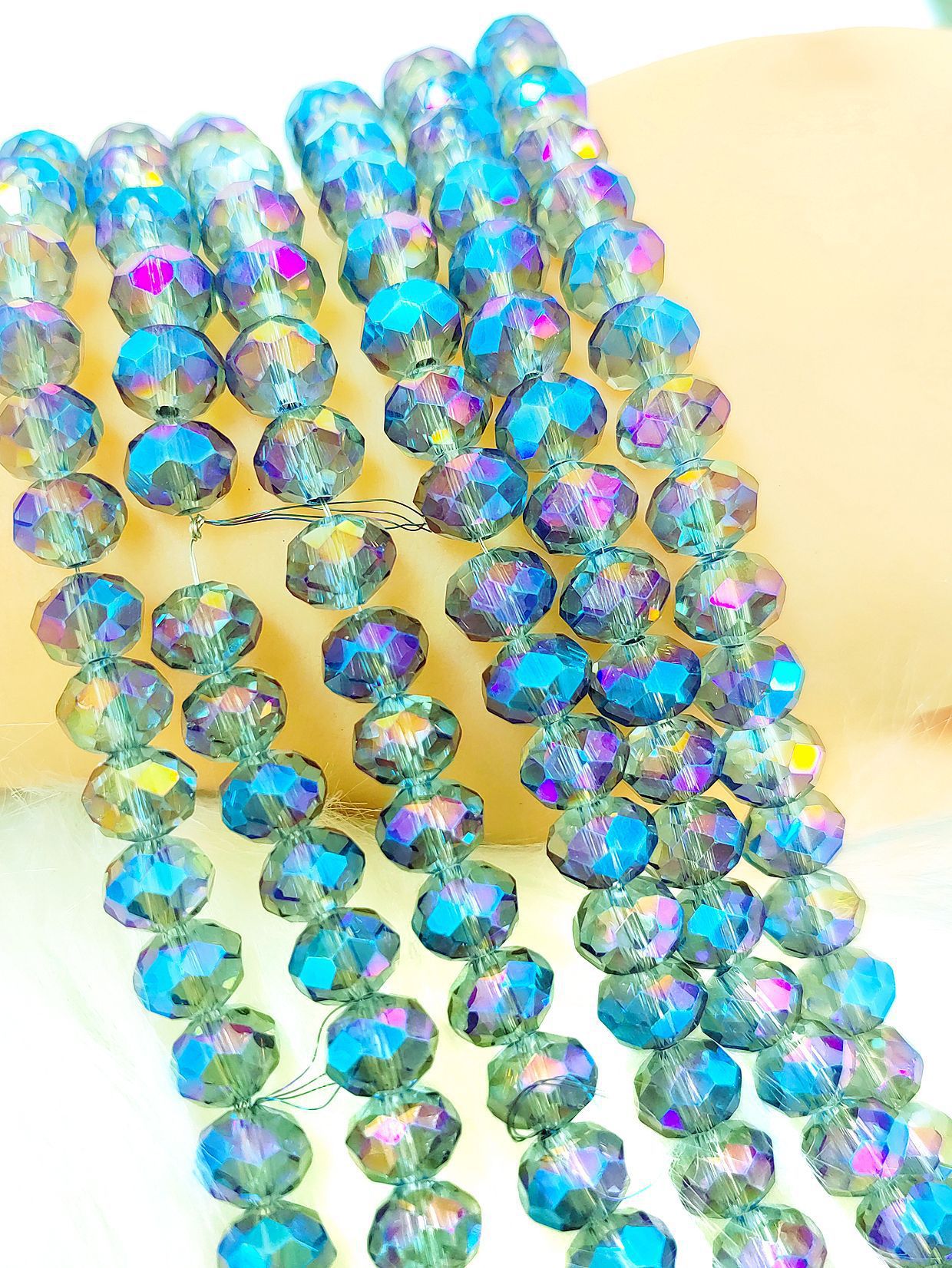 Electro -plated transparent blue