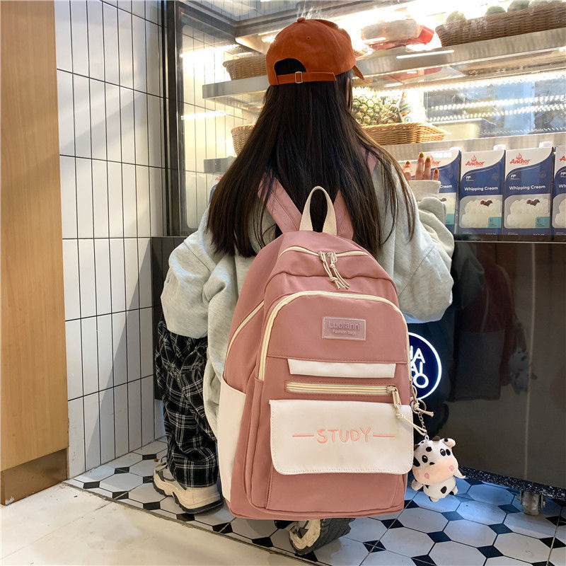 リュックサック女子学生百合ins森系カバン大容量リュックサック小学校中学高校生大学韓国版|undefined