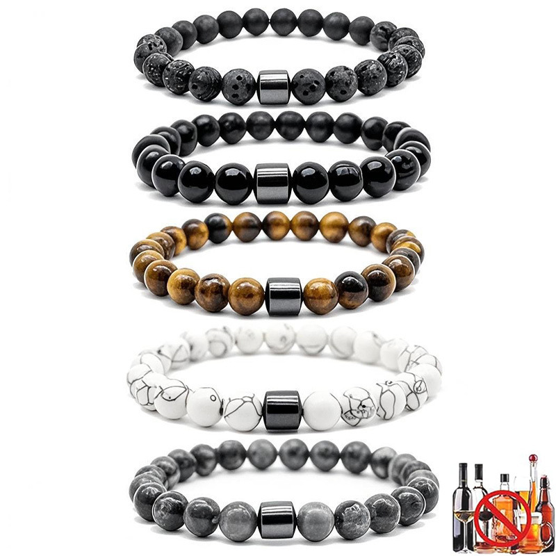 Anti-Drinking Reduce Drinking Rush Bracelet Men and Women Beaded Bracelet Tiger Eye Stone Anxiety Relief Stress Bracelet Anti-Drinking Reduce Drinking Rush Bracelet Men and Women Beaded Bracelet Tiger Eye Stone Anxiety Relief Stress Bracelet