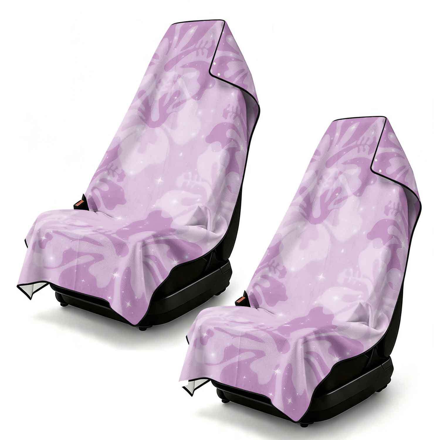 2-piece dual-use car seat cover, ultra-fine fiber, can be used as a beach towel, printed car protective seat cover 13