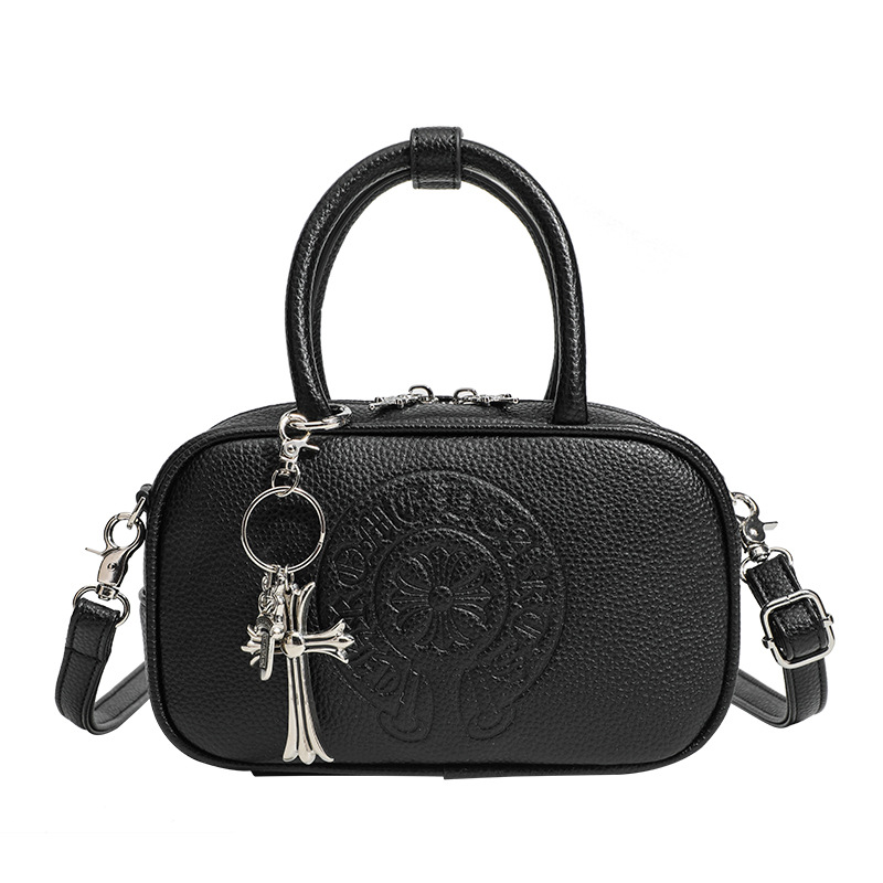 Luxury Vintage Cross Bowling Bag For Women 2024 New Arrival Niche Design Versatile Boston Pillow Bag - Thumbnail 5
