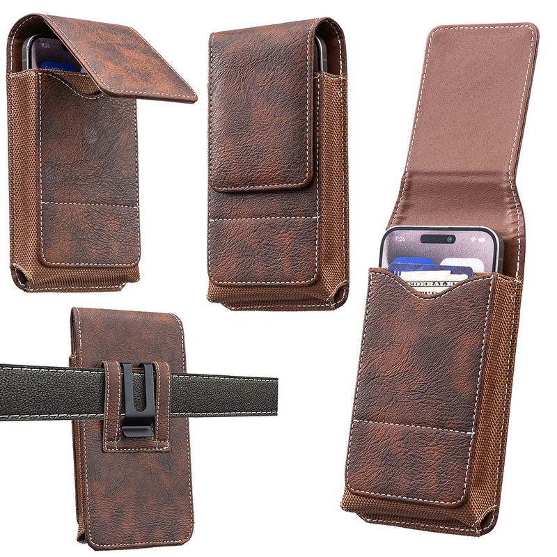 Suitable for Card-Inserting Waist Bags, Universal Mobile Phone Waist Bags, Traditional Cases, Men's Mobile Phone Bags, Universal Leather Phone Cases for the Elderly Suitable for Card-Inserting Waist Bags, Universal Mobile Phone Waist Bags, Traditional Cases, Men's Mobile Phone Bags, Universal Leather Phone Cases for the Elderly
