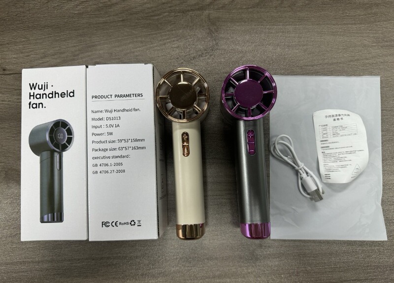 国境を越えた新しいハンドヘルド小型ファン USB 充電式ファン小型屋外強風高速ハンドヘルド タービン ファン|undefined