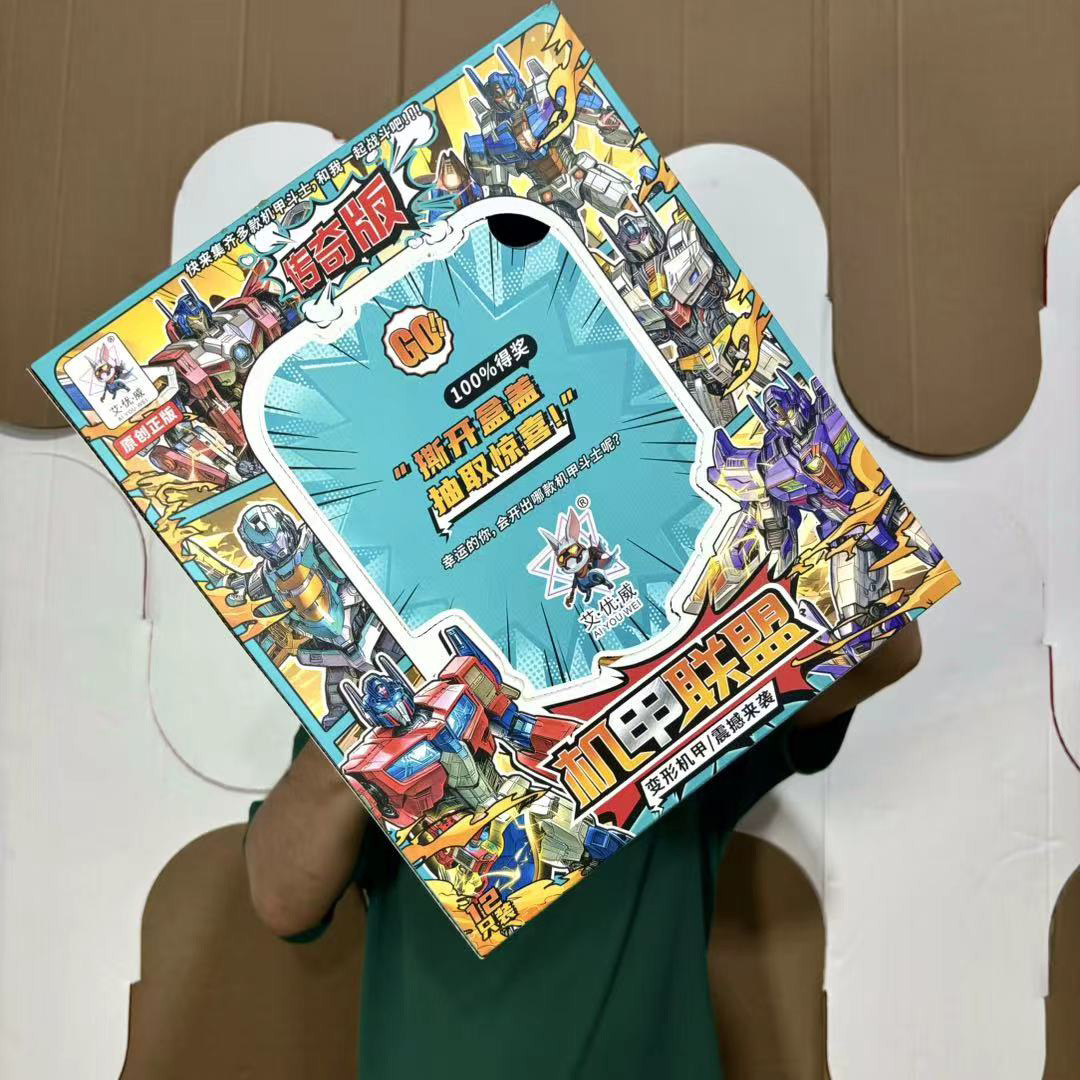 Caja de regalo para niños avispa Mech deformación máscara traje coche robot juguete para niños Agencia regalo inscripción