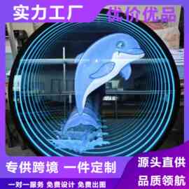 定制不锈钢门头户外霓虹灯立体发光字千层镜LED无限深渊招牌 广告