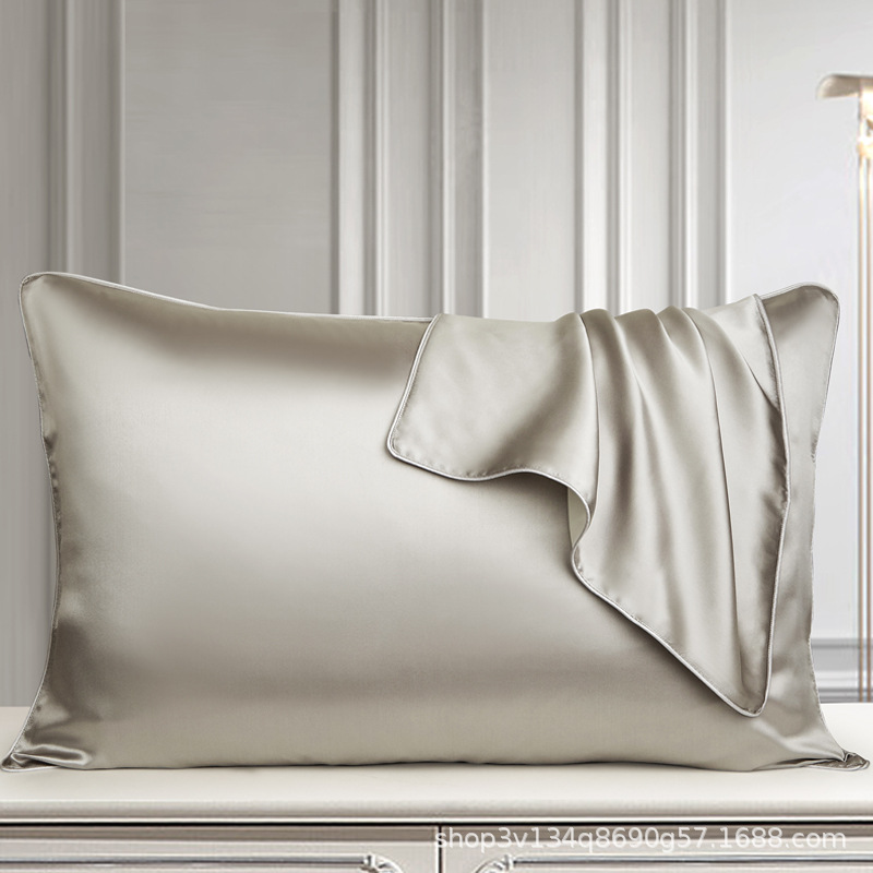 AB版真丝无边枕套48X74，A面 百分百桑蚕丝