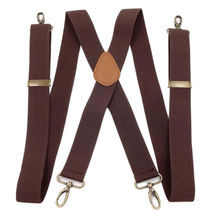 Hombres gancho Correa clip Correa alargada traje pantalones Correa adultos gordos correa de hombro elástica