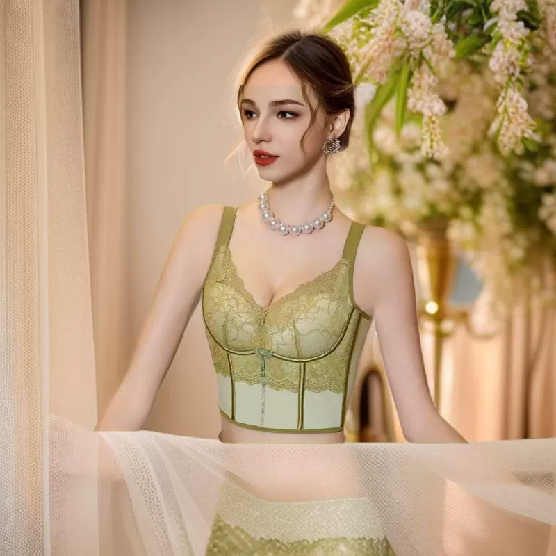塑形马甲透气内衣女无钢圈聚拢款收副乳无痕调整型性感聚拢文胸罩