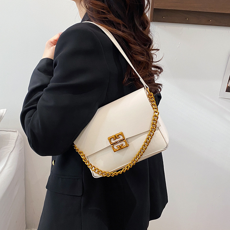 Elegant Women's Tote Bag Solid Colour Versatile Crossbody Handbag_voghion.com