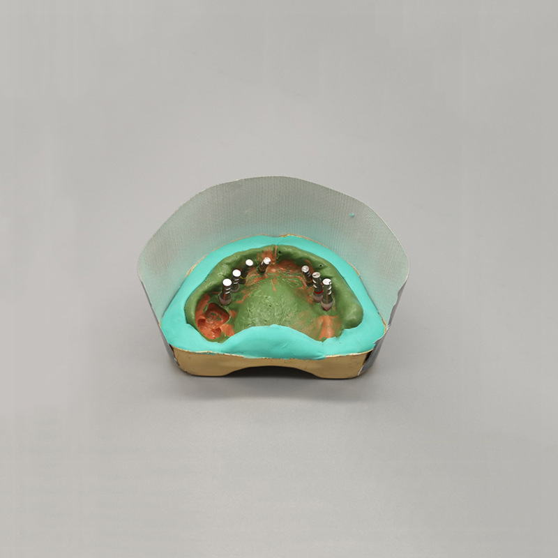 Caja de arcilla molde base cinta caja de molde dental yeso modelo de llenado