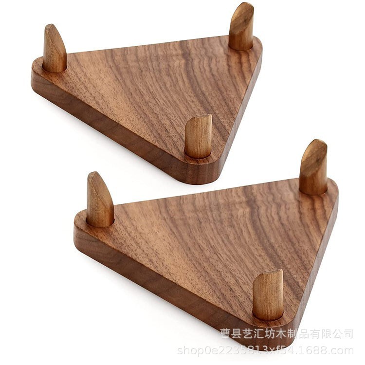 Wooden Display Stand Walnut Base Cross-Border Rugby Basketball Football Solid Wood Ball Storage Rack Home Basket